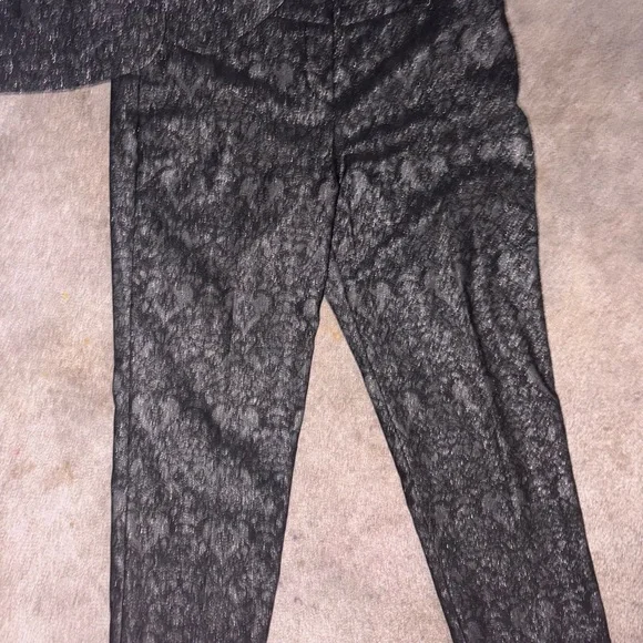 Worthington Women's Shimmering Black Pantsuit - Picture 2 of 6